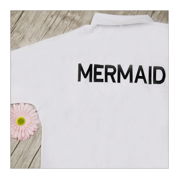 New Mermaid Embroidered Beach Cover-Up/ Tunic - Picture 5 of 5